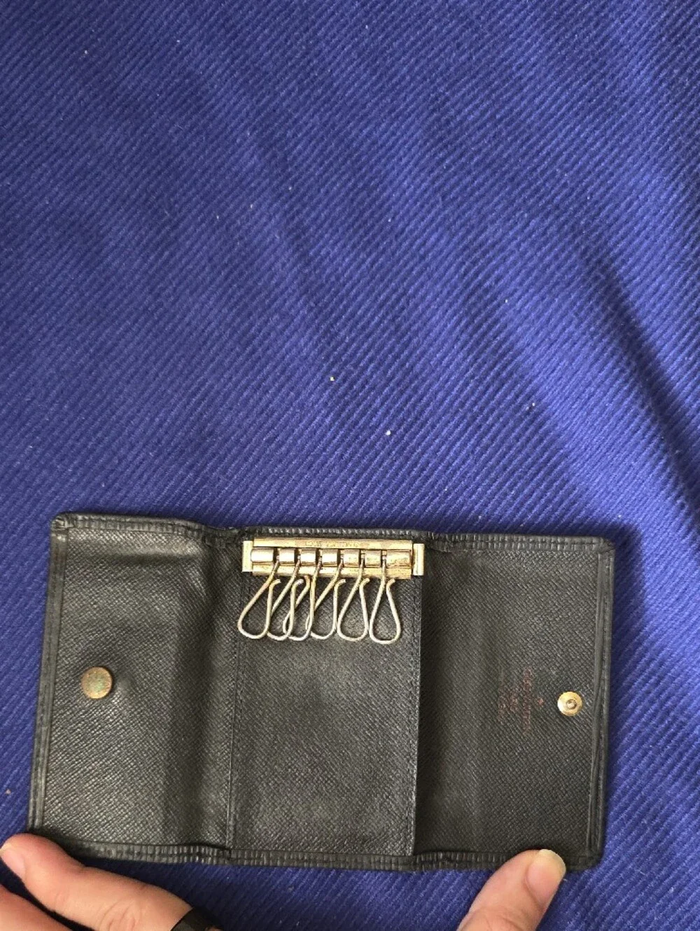 Louis Vuitton Green and Black Epi Leather Card Holders Set